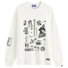 Deva States Men's Arbitrary Long Sleeve T-Shirt in Off White