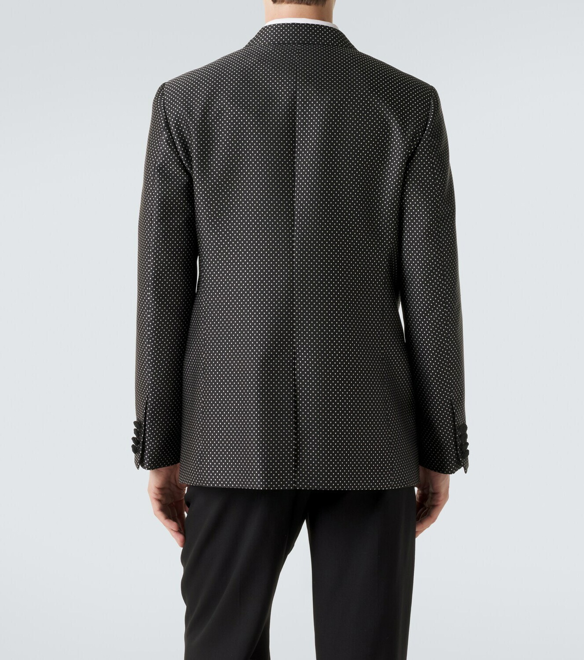 Valentino Polka-dot jacquard tuxedo jacket