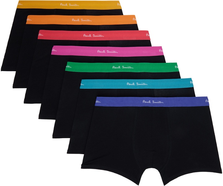 Photo: Paul Smith Seven-Pack Black Boxers