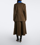 Lisa Yang Doublé wool and cashmere midi skirt