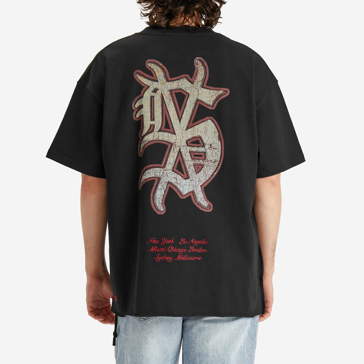 【関税込み】Ksubi ブラック Electric Ekcess Tシャツ Ksubi Black Electric Ekcess T-shirt Ksubi