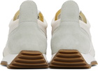 rag & bone Off-White & Green Retro Runner Sneakers