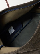 Bleu de Chauffe - Cabine Leather-Trimmed Tweed and Canvas Weekend Bag