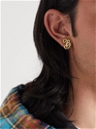 Balenciaga - Antiqued Gold-Tone Earrings
