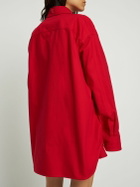 RAF SIMONS Oversize Cotton Denim Shirt