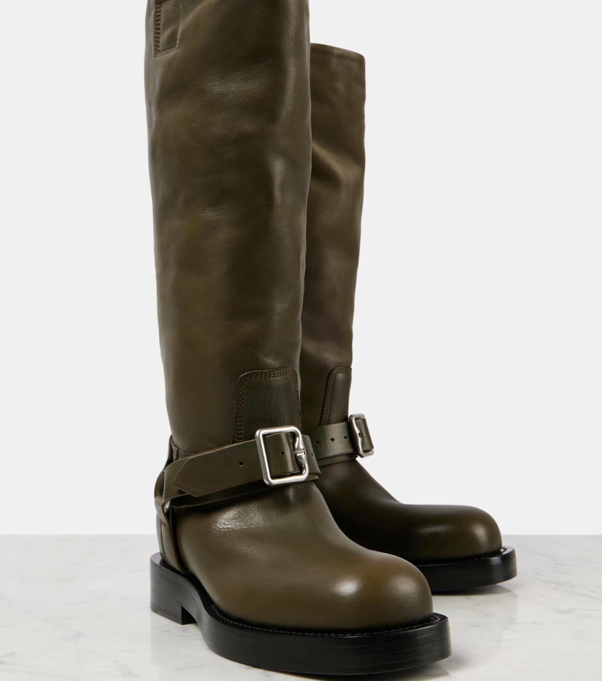 Burberry Leather knee-high boots