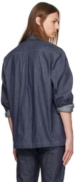 John Elliott Indigo Princeton Work Denim Shirt