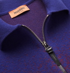 Missoni - Dégradé Wool-Blend Zip-Up Cardigan - Purple
