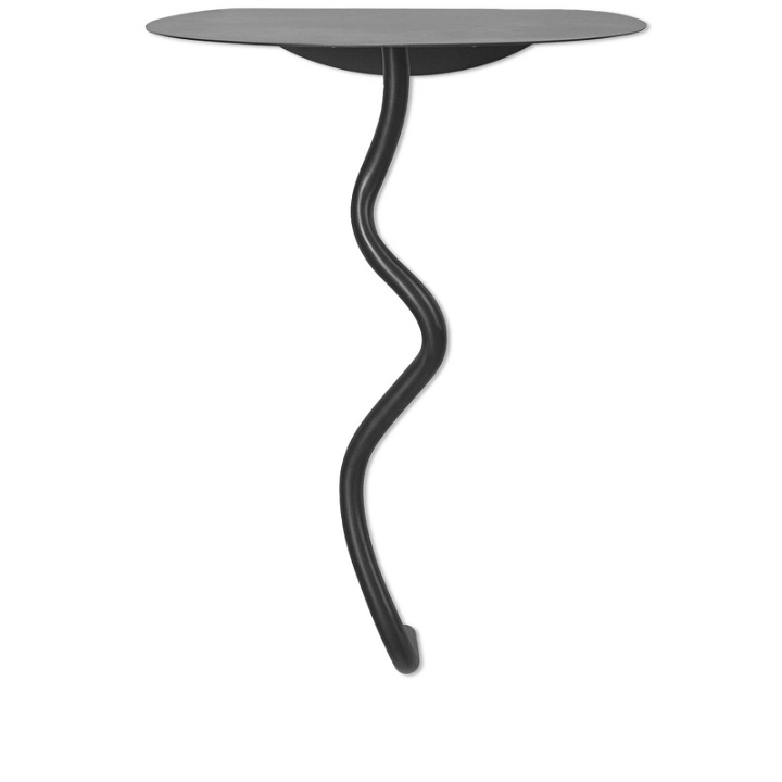 Photo: Ferm Living Curvature Wall Table in Black Brass