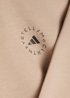 Adidas X Stella Mccartney Logo-print Cotton Sweatshirt Brown