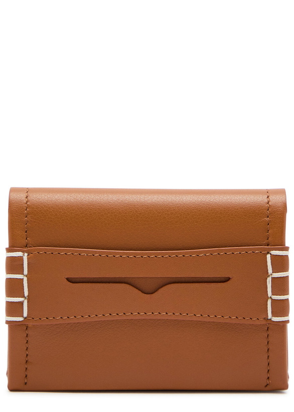 Photo: JW Anderson Loafer Leather Card Holder - Tan - One Size