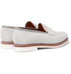 George Cleverley - Capri Suede Penny Loafers - Men - Gray