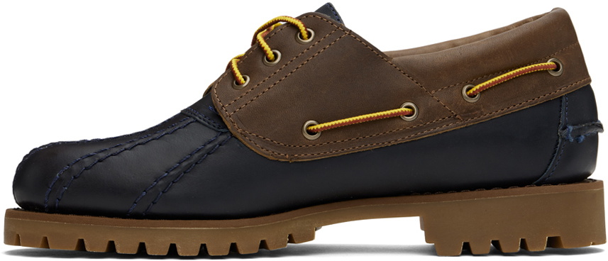 Sebago Navy & Brown Tucson Waxy Boat Shoes