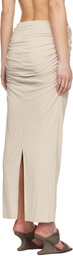 Entire Studios Taupe Surge Maxi Skirt
