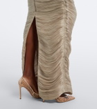 Marmar Halim Pleated taffeta gown