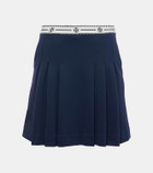 Tory Sport Logo ruffled miniskirt