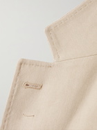 BRUNELLO CUCINELLI - Unstructured Herringbone Paper and Silk-Blend Suit Jacket - Neutrals