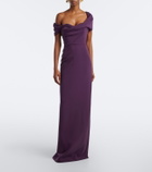 Carolina Herrera Sofia crêpe gown