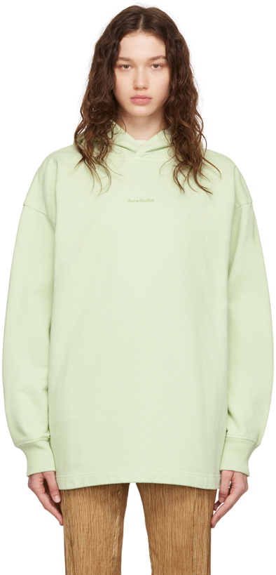 Photo: Acne Studios Green Bonded Hoodie