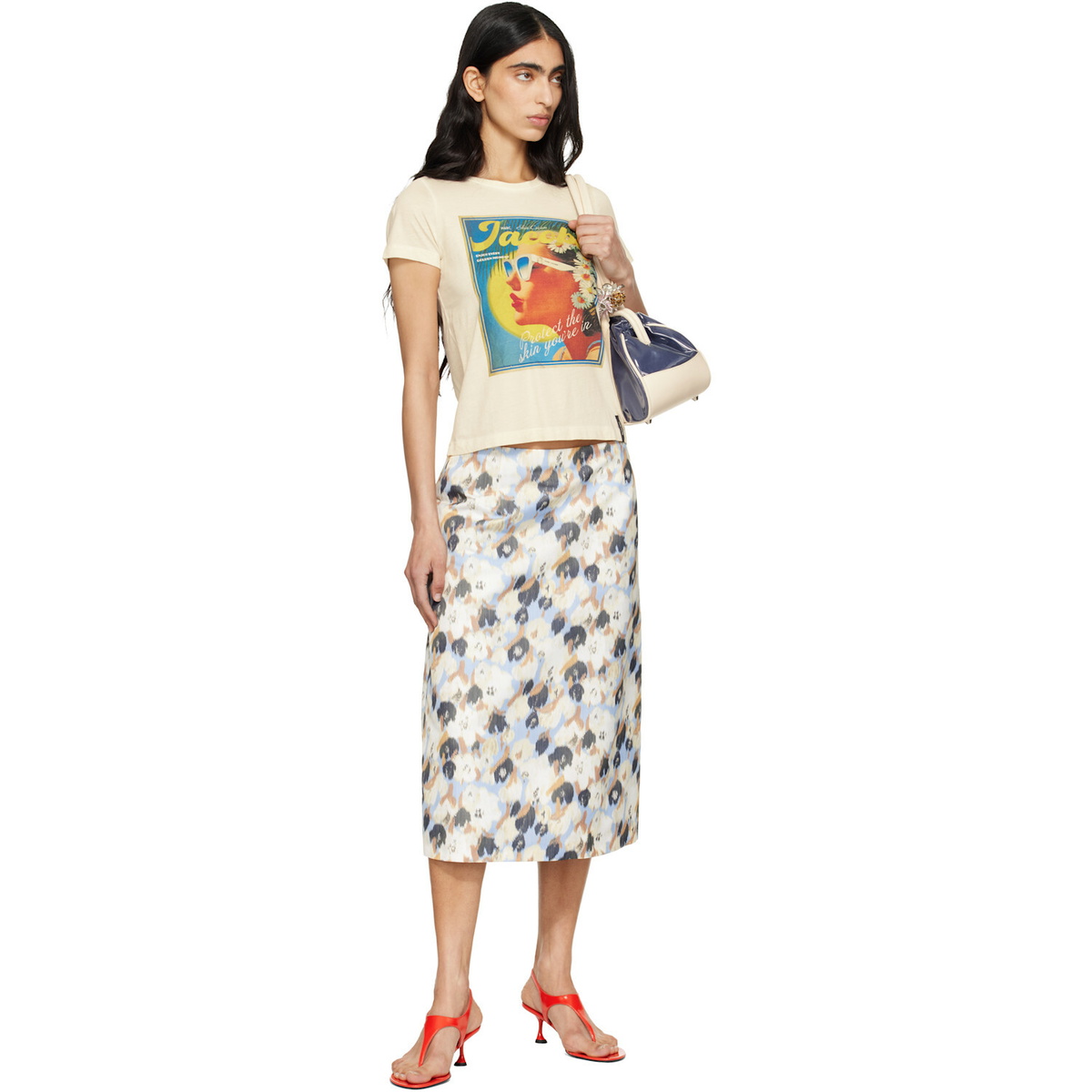 Marc Jacobs Off-White Sun Poster Femme T-shirt