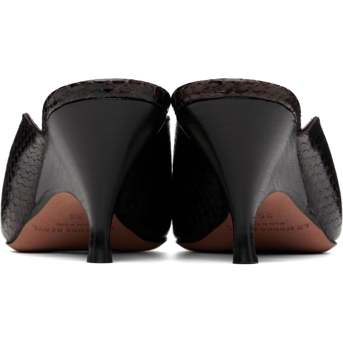 Le Monde Beryl Brown Petra Mule Heels