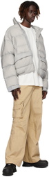 C2H4 Beige Construction Cargo Pants