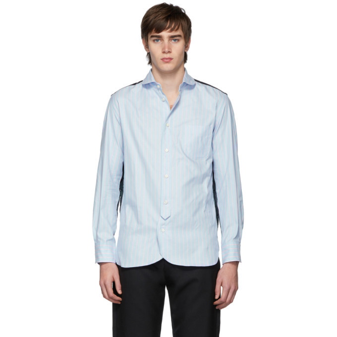 Photo: Junya Watanabe Blue and Pink Striped Oxford Shirt