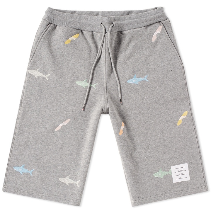 Photo: Thom Browne Embroidered Shark & Surfboard Sweat Short