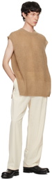 ATON Beige Super Kid Mohair Vest