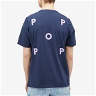 POP Trading Company Men's Logo T-Shirt in Navy/Viola