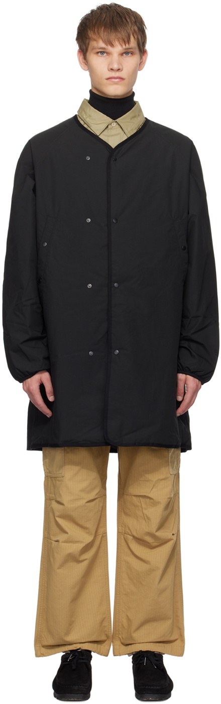 nanamica Black Reversible Down Coat Nanamica