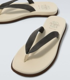 Brunello Cucinelli Suede thong sandals