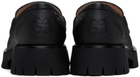 Gucci Black GG Horsebit Loafers