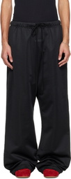 Fear of God ESSENTIALS Black Holiday Satin Fleece Lounge Sweatpants