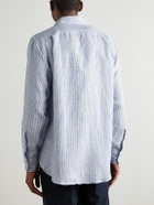 Loro Piana - André Striped Linen Shirt - Blue