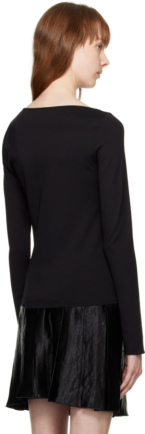 AVAVAV Black Cutout Blouse