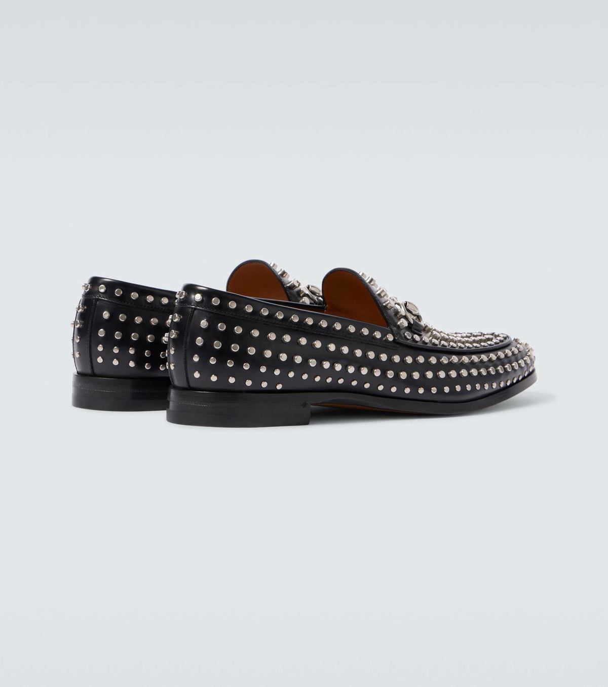 Gucci Horsebit studded leather loafers