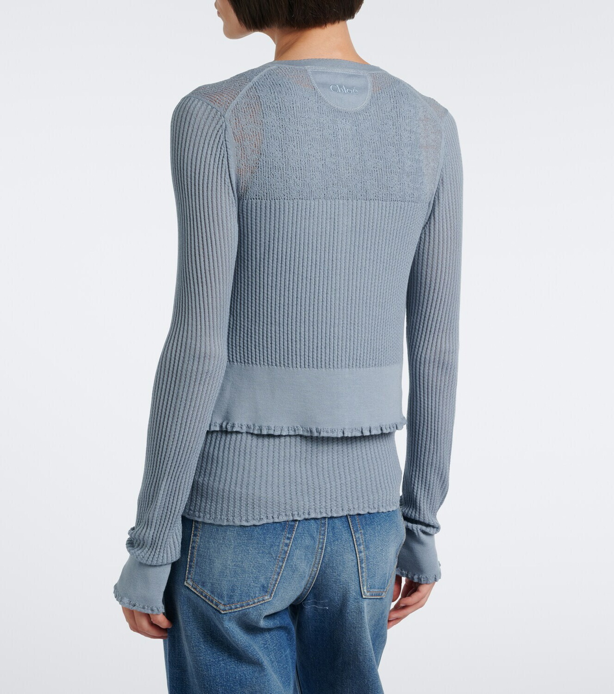 Chloé Knitted wool top and cardigan set