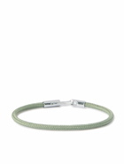 Miansai - Snap Rope and Rhodium-Plated Silver Bracelet - Green