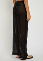 Lisa Marie Fernandez Linen-blend Maxi Sarong Skirt Black