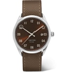 Tom Ford Timepieces - 002 40mm Stainless Steel and Pebble-Grain Leather Watch - Brown