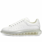 Alexander McQueen Men's Air Bubble Wedge Sole Sneakers in White/White