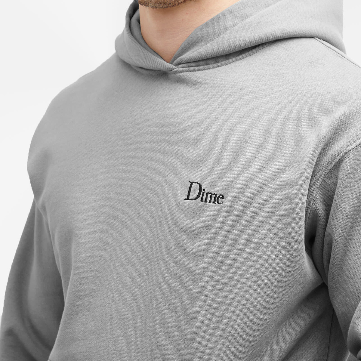 【DIME】 CLASSIC SMALL LOGO HOODIE / CHARCOAL Dime Classic small logo hoodie | CHARCOAL | SEVENSTORE