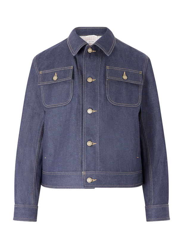 Photo: Thom Browne - Selvedge Denim Jacket - Blue