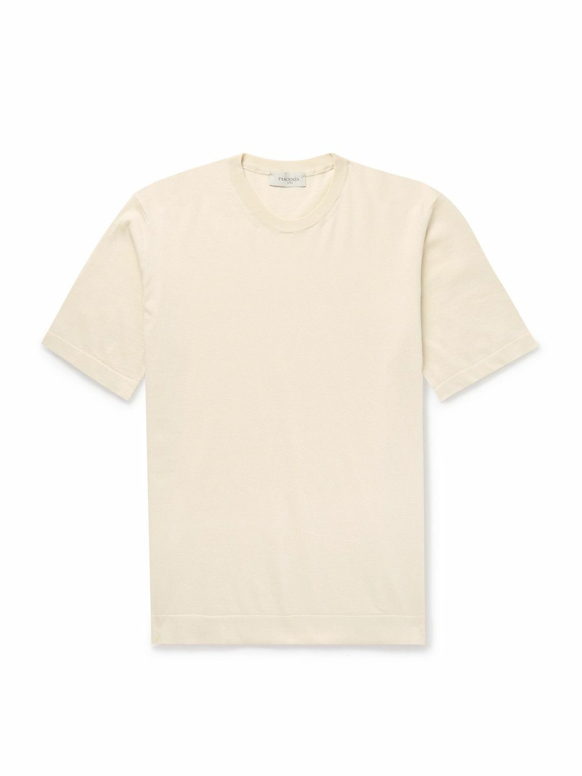 PIACENZA 1733 - Cotton T-Shirt - Neutrals Piacenza Cashmere