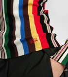 Loewe Striped half-zip sweater