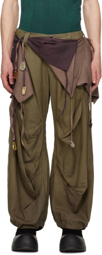 Photo: YAKU Khaki & Brown Journey Trousers