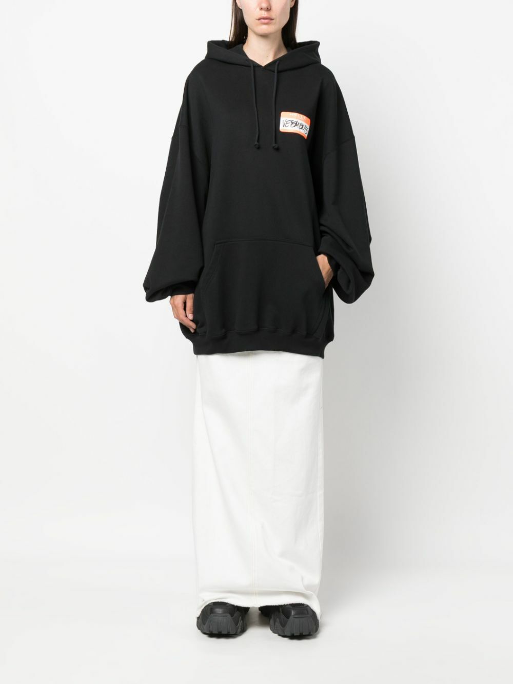 VETEMENTS - My Name Is Vetements Cotton Hoodie Vetements