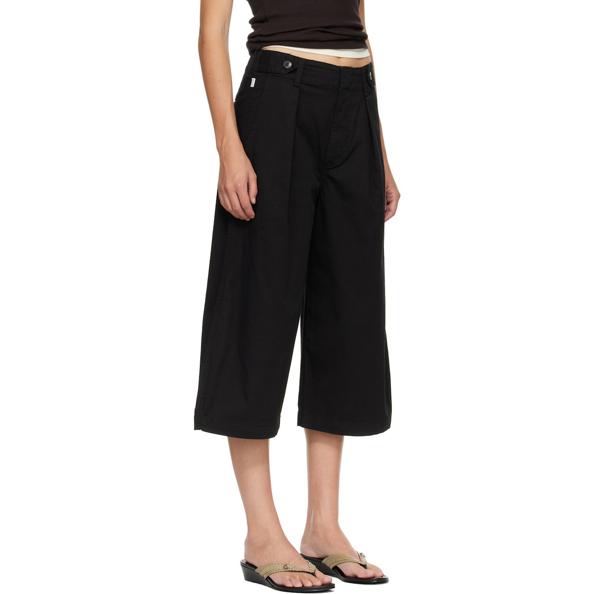 Citizens of Humanity Black Cocoon Culotte Trousers