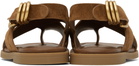 rag & bone Brown Gia Italian Suede Crossover Sandals
